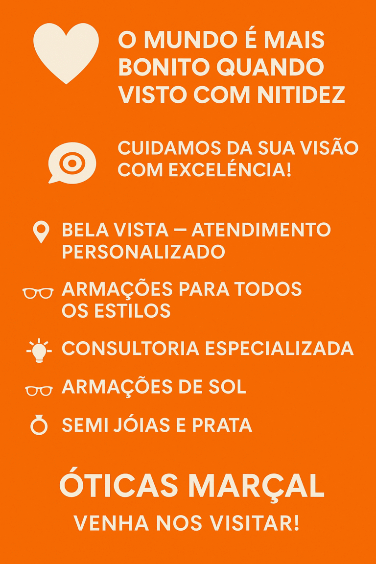 Óticas Marçal Bela Vista banner local bel vista