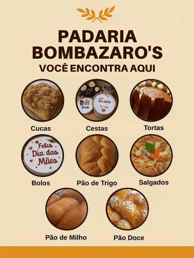 Banner padaria bombazaro 's jardins local bela vista cardápio